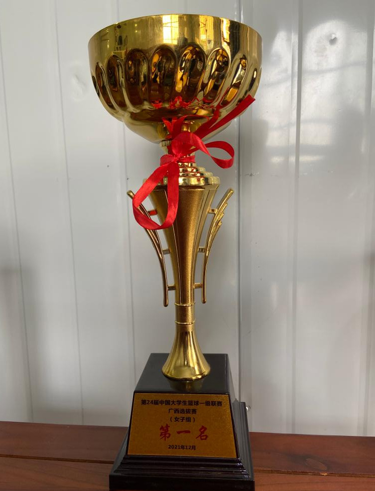 南宁师范大学女子篮球队在第24届全国大学生篮球一级联赛广西选拔赛中夺冠